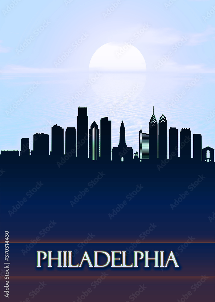 Philadelphia City Skyline