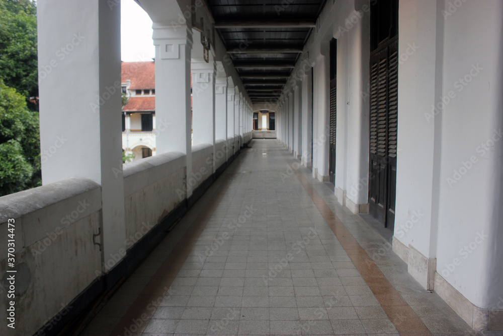 Semarang City, Central Java, Indonesia - February 2nd 2020 : Lawang Sewu (Thousand doors) - One of the destinations of Historic Dutch city hall located in Semarang, Indonesia