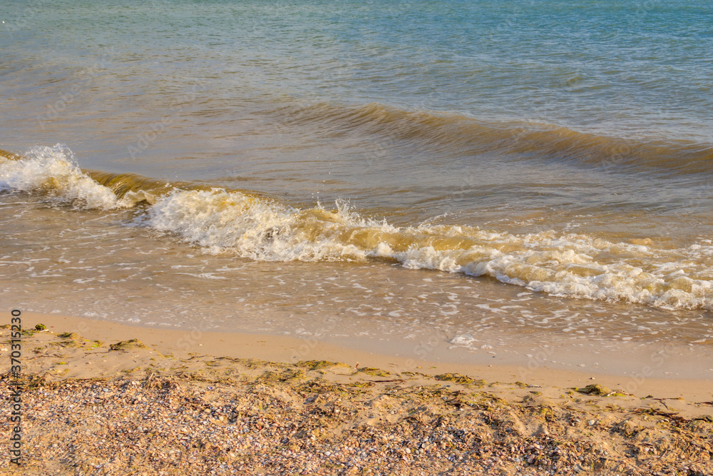 Soft wave of sea on sandy beach Soft wave of sea on sandy beach