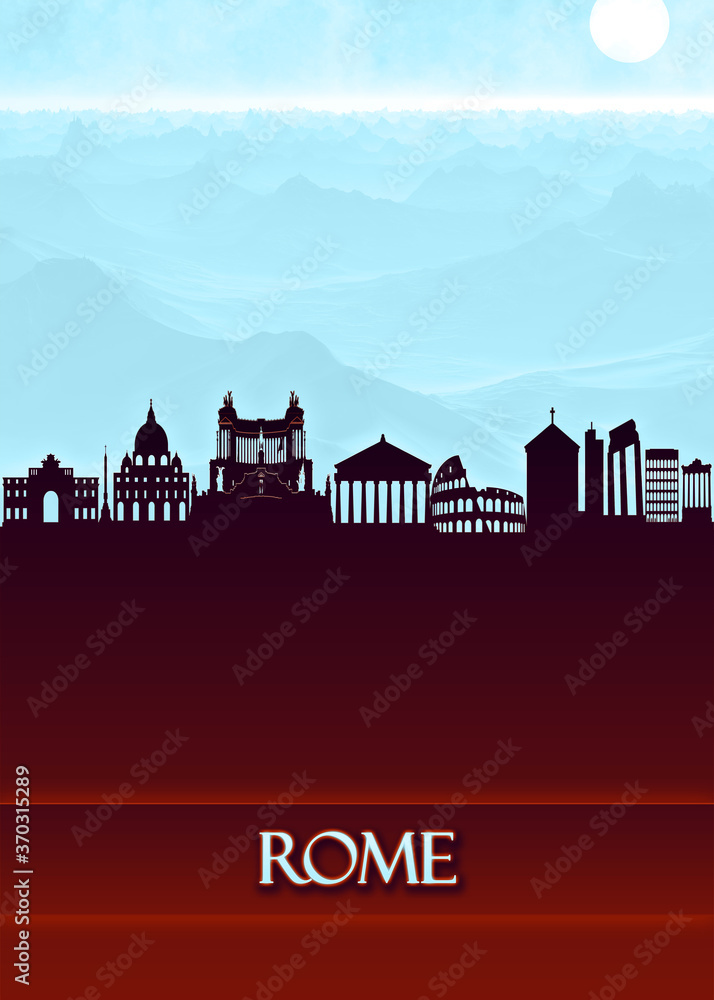 Rome City Skyline