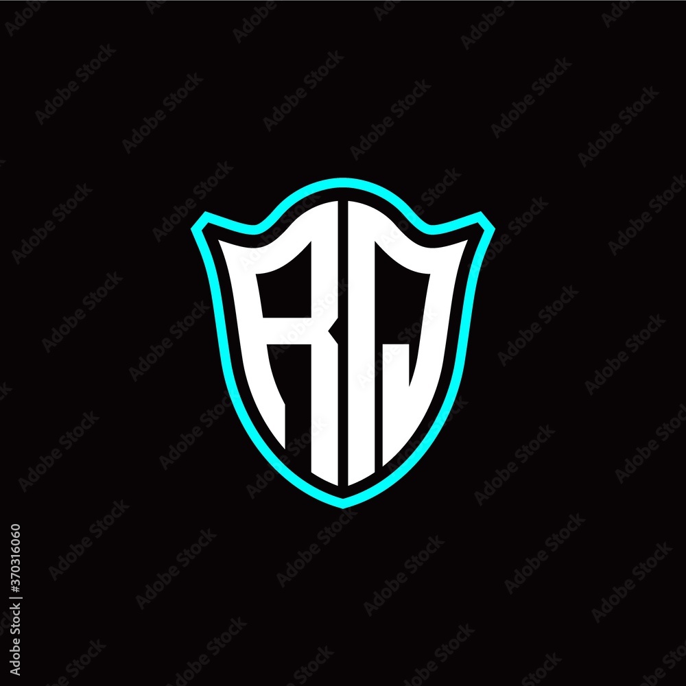 R Q initials monogram logo shield designs modern R Q initials monogram logo shield designs modern