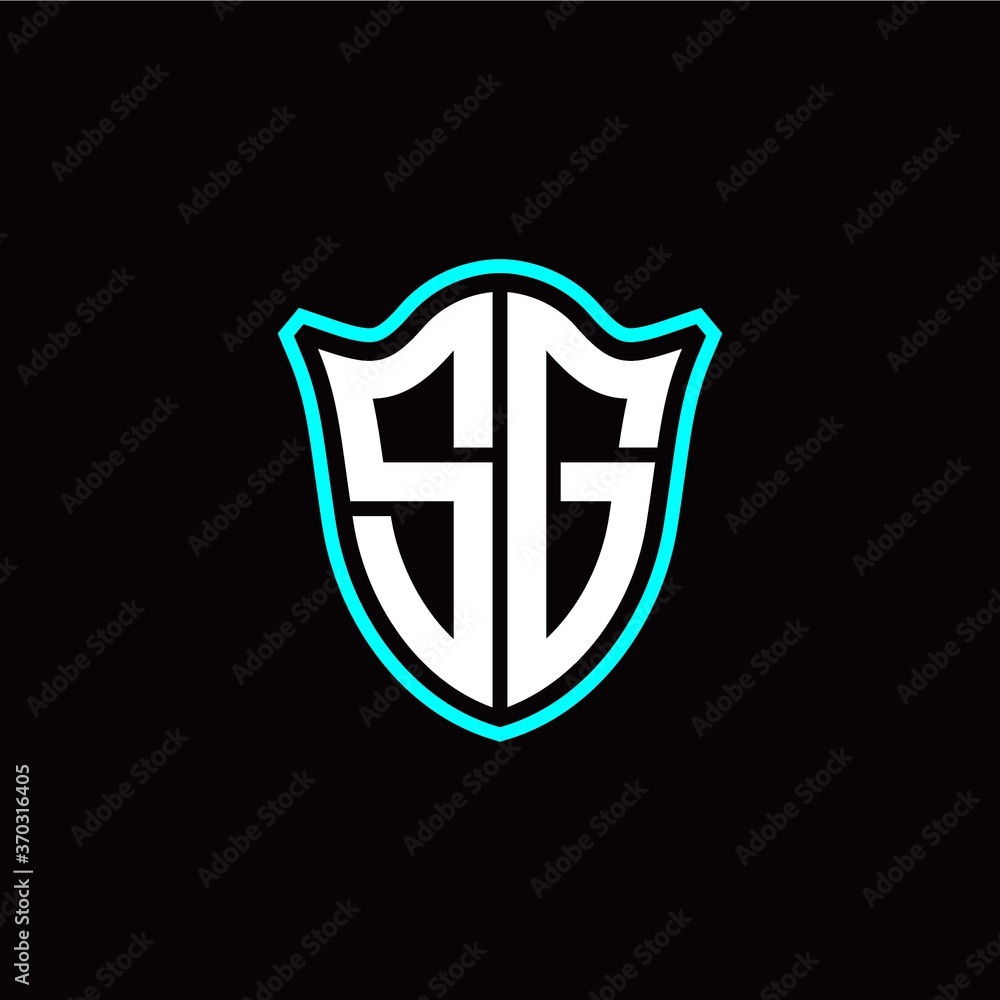 S G initials monogram logo shield designs modern S G initials monogram logo shield designs modern