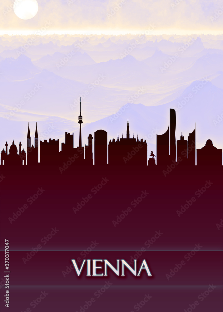 Ταπετσαρία Vienna City Skyline