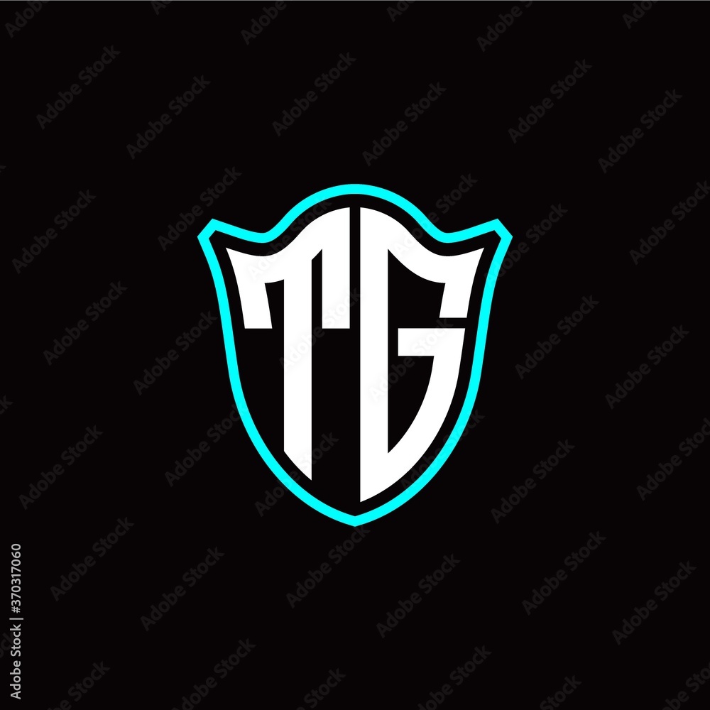 T G initials monogram logo shield designs modern T G initials monogram logo shield designs modern