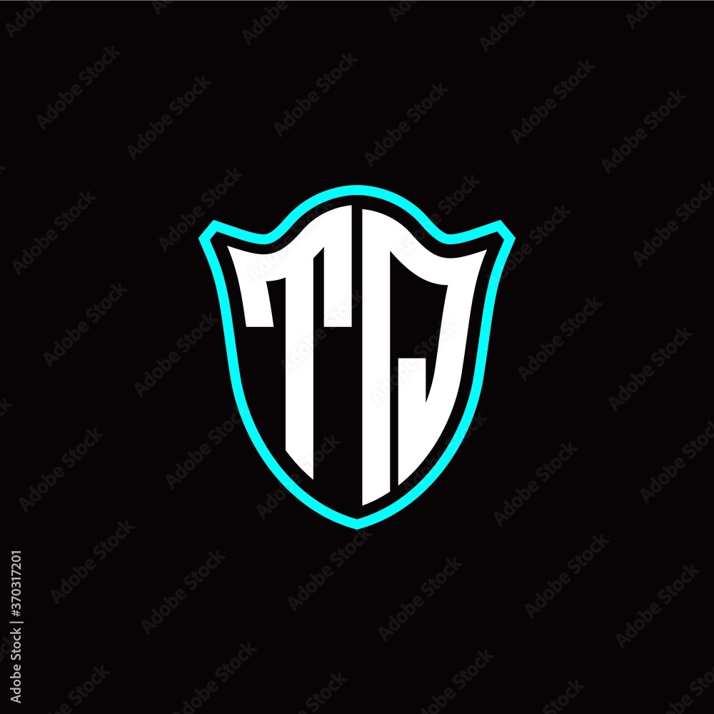 T Q initials monogram logo shield designs modern T Q initials monogram logo shield designs modern