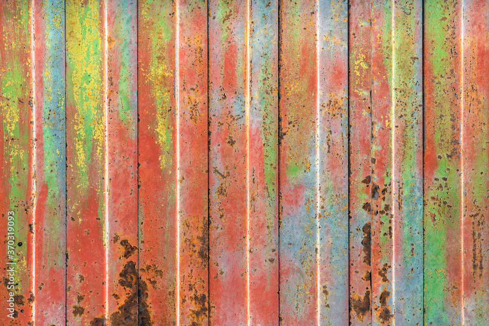 Rusty colorful rolling shutter Rusty colorful rolling shutter