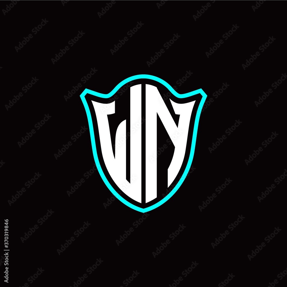 W N initials monogram logo shield designs modern W N initials monogram logo shield designs modern