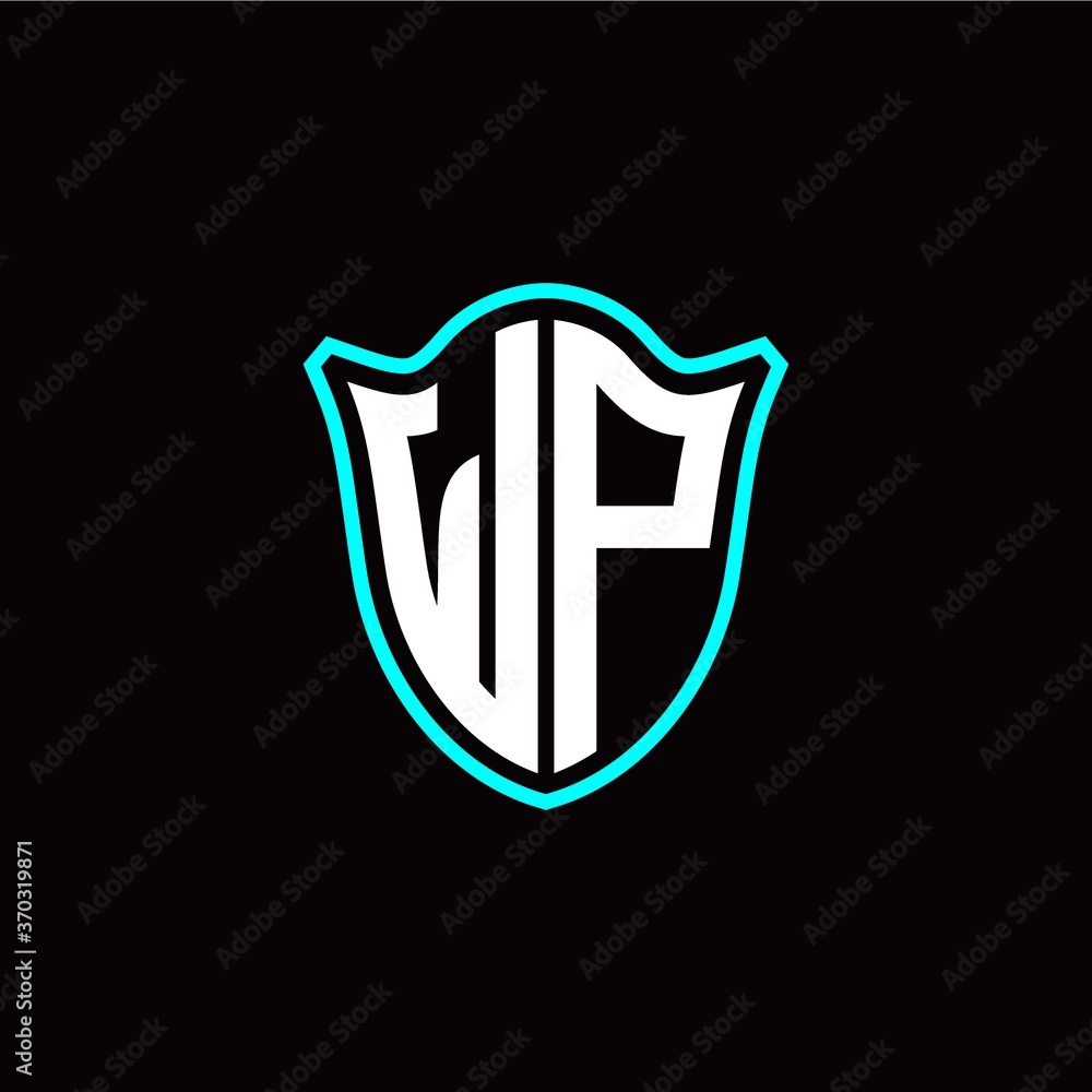 W P initials monogram logo shield designs modern W P initials monogram logo shield designs modern