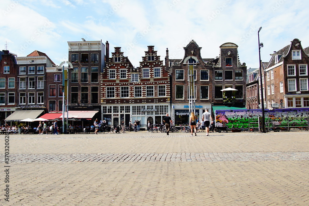 Europe, beautiful cityscape of Amsterdam