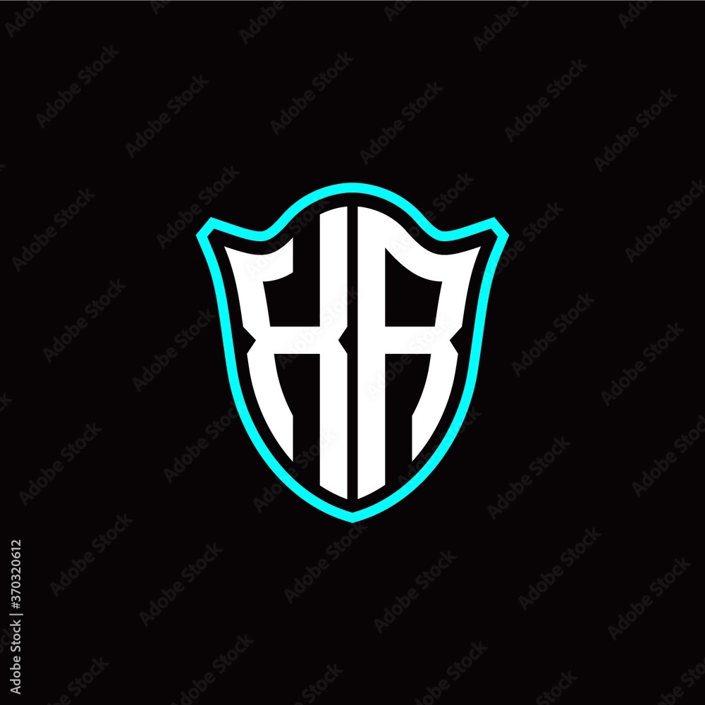X R initials monogram logo shield designs modern X R initials monogram logo shield designs modern