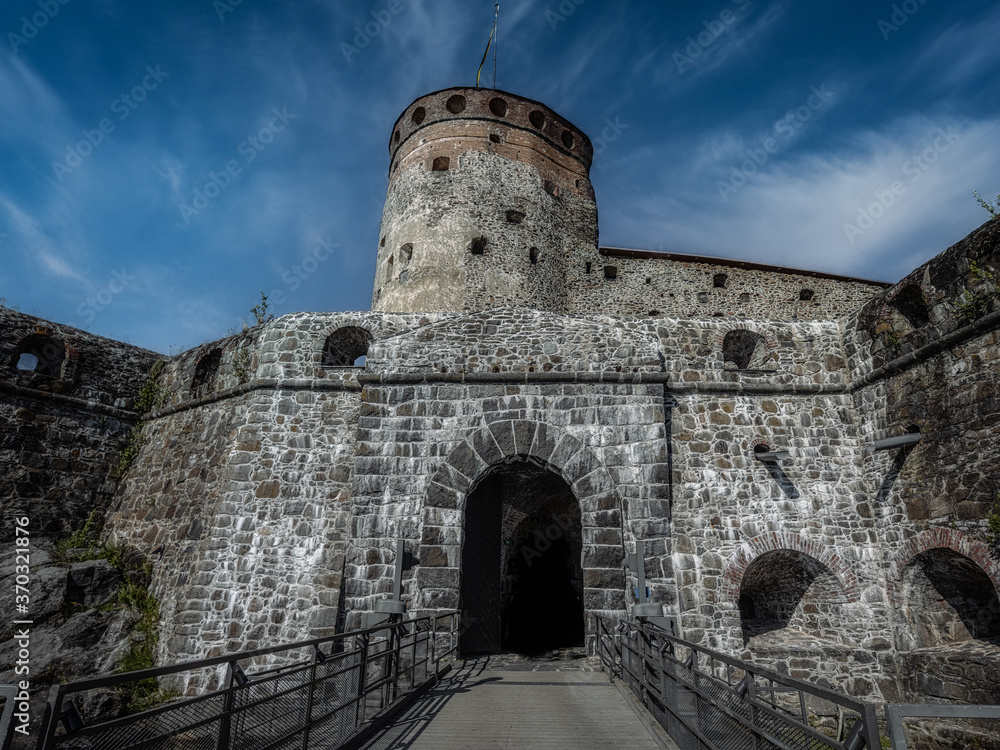 Fototapeta premium Entrance to Olavin linna castle
