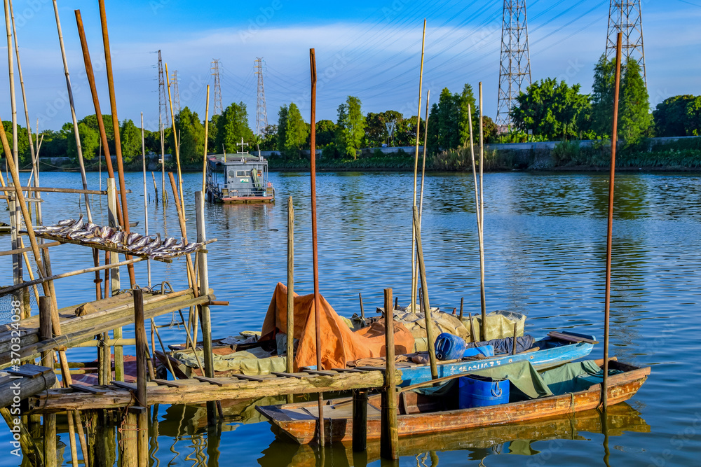 Fototapeta premium Guangzhou Whampoa Anchorage