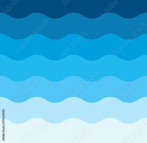 Blue wave wave layer shape zig zag abstract background. Modern template design for cover, brochure and web banner. Flat design style vector illustration.