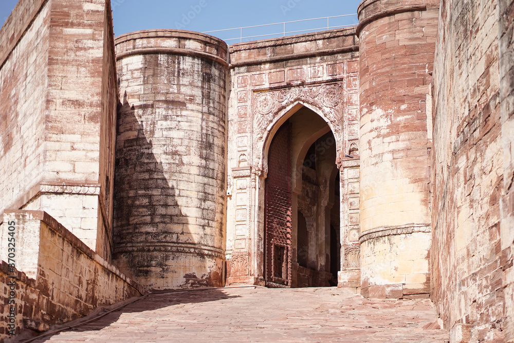 Impressive Mehrangarh fort walls