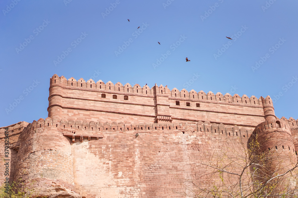 Impressive Mehrangarh fort walls