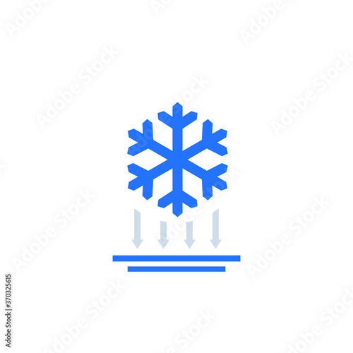 Frost impact icon on white
