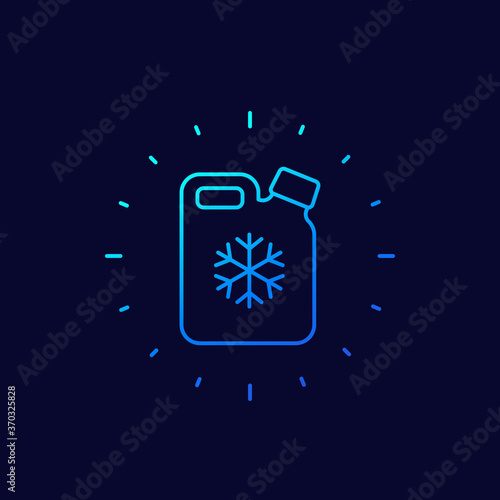 antifreeze for car line icon photo