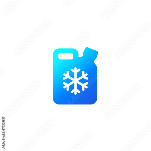 antifreeze or coolant icon on white