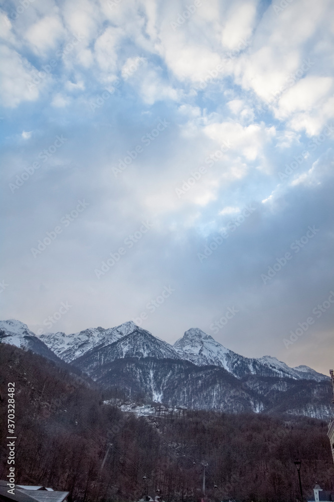 Obraz premium Mountains (Sochi, Rosa Khutor)