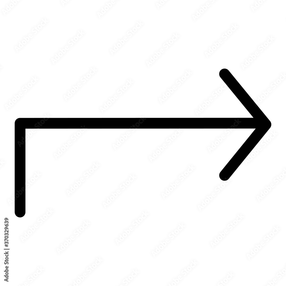 Right curved arrow icon. Turn right, go ahead button design element. Right curved arrow icon. Turn right, go ahead button design element.