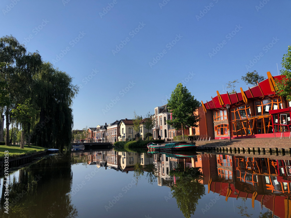 Canal around the old town of Sneek Canal around the old town of Sneek