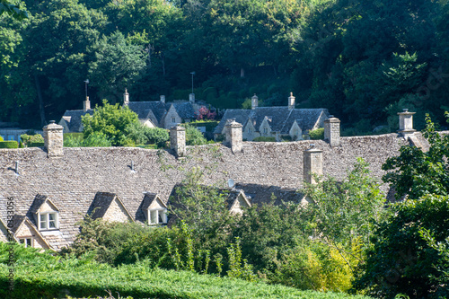 Back view of iconic Arlington Row cottages in Cotswolds photo