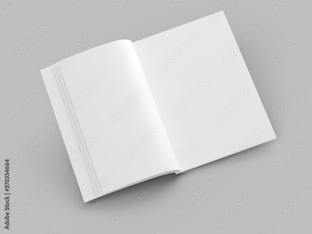 Open magazine with a glued binding. Vertical A4 format. Open magazine with a glued binding. Vertical A4 format.