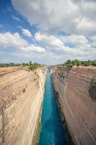 The Corinth Canal, Isthmus, Greece © Prusac