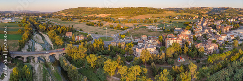 Tableau sur toile panorama of Villa Potenza in Italy