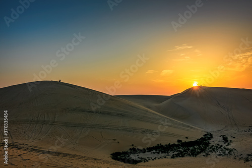 Beautiful Desert landscape view in Al Hofuf Saudi Arabia. photo