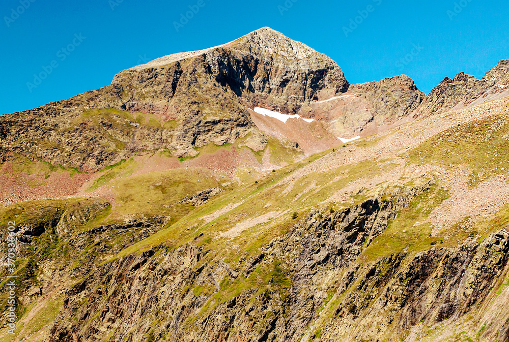 Mountains of Cerler in the Pyrenees Mountains of Cerler in the Pyrenees