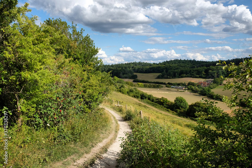 Pewley Down in Guildford, Surrey, part of the North Downs Way.