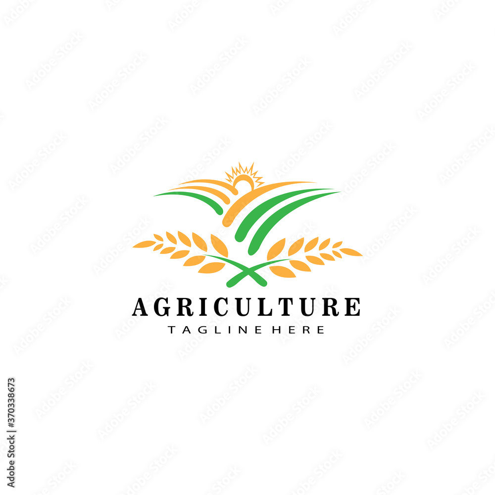 agriculture logo illustration nature vector design