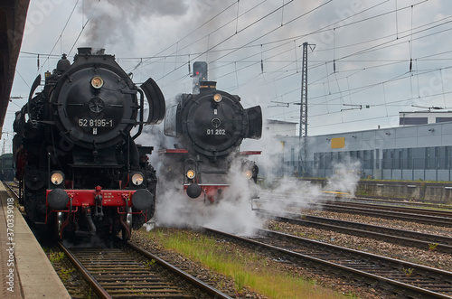 Steamtrain on station