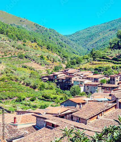 Village of Robledillo de Gata in Spain photo