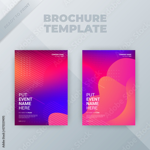 Flyer brochure design template cover. business cover size A4 template