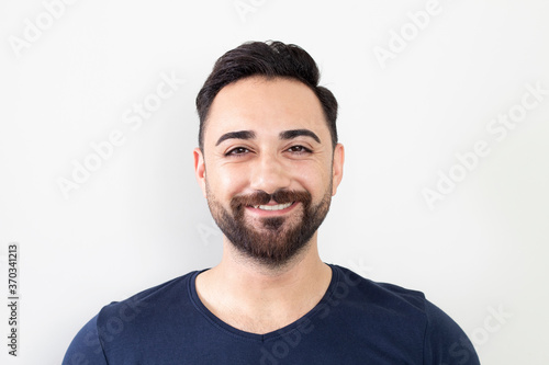 portrait of an handsome man smiling 