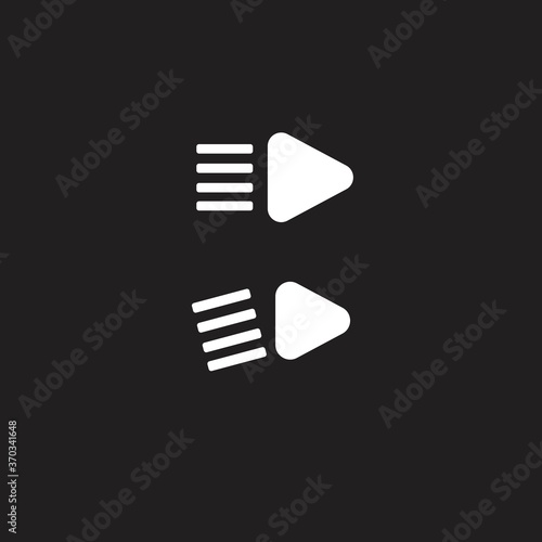 motocycle lights lamp icon vector