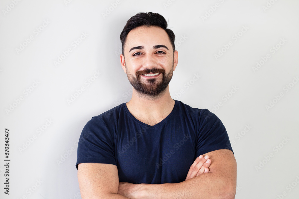 portrait of an handsome man smiling portrait of an handsome man smiling