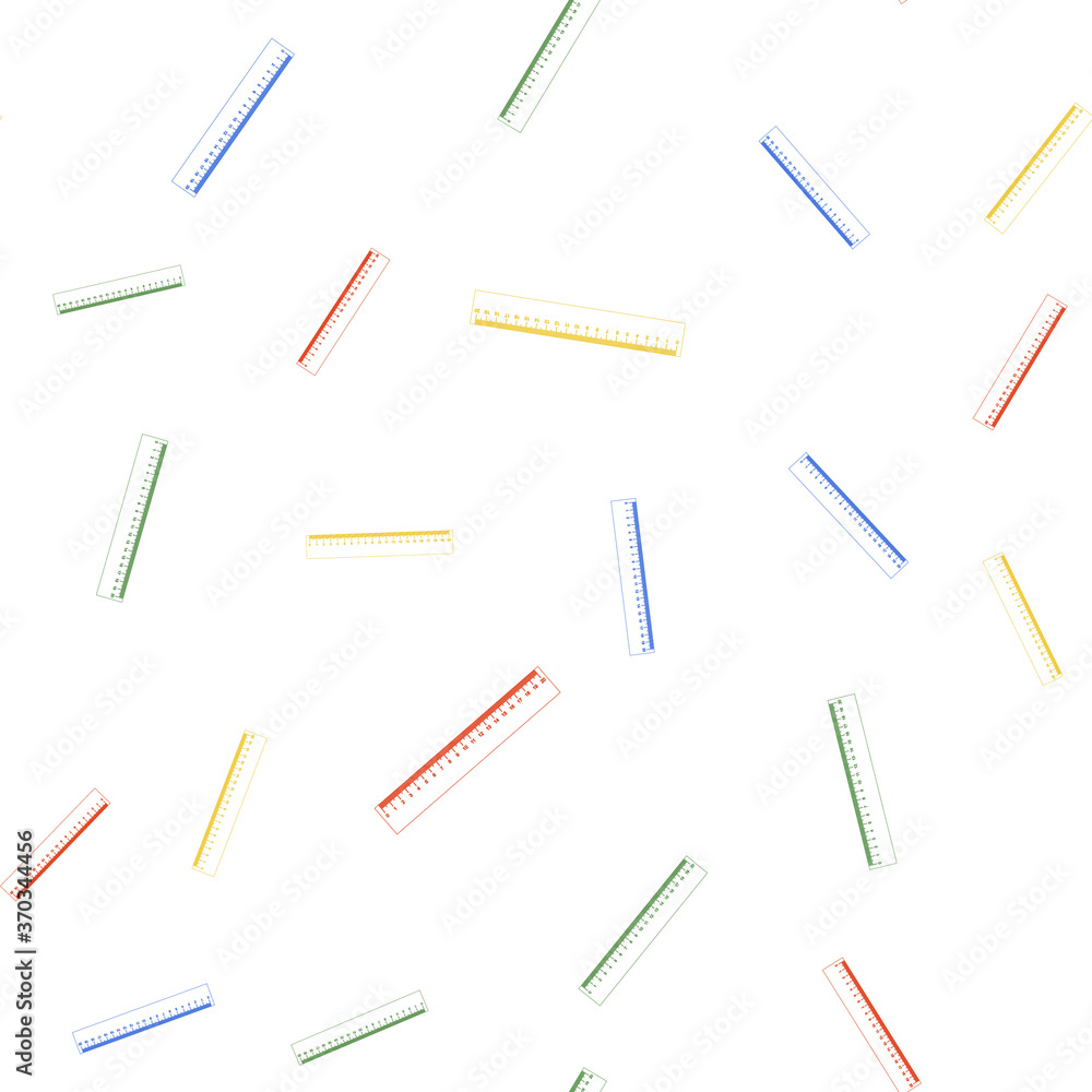 Color Ruler icon isolated seamless pattern on white background. Straightedge symbol. Vector. Color Ruler icon isolated seamless pattern on white background. Straightedge symbol. Vector.