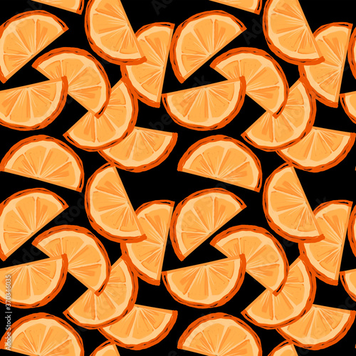 rastr orange slices pattern.Perfect for textile,wallpaper, web, wrapping