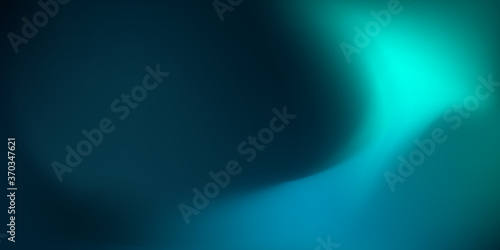 Abstract dark teal background with light wave. Blurred turquoise water backdrop. Vector illustration for your graphic design, banner, wallpaper or poster, website