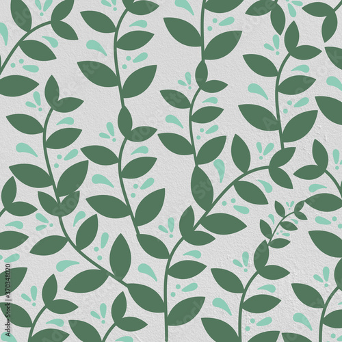 seamless background with light leaves color design