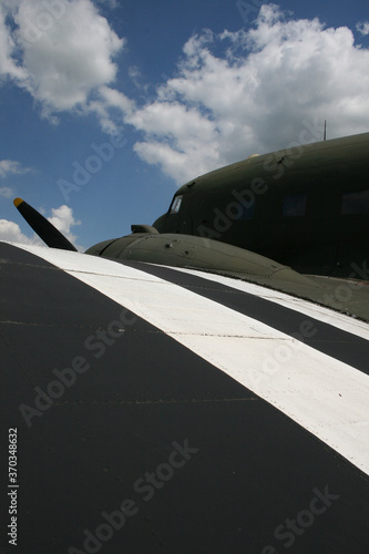 Photo Douglas  Dakota C-47, 
Military, transport, aircraft