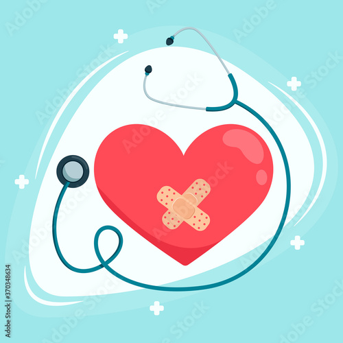 World Heart Day. Vector illustration.