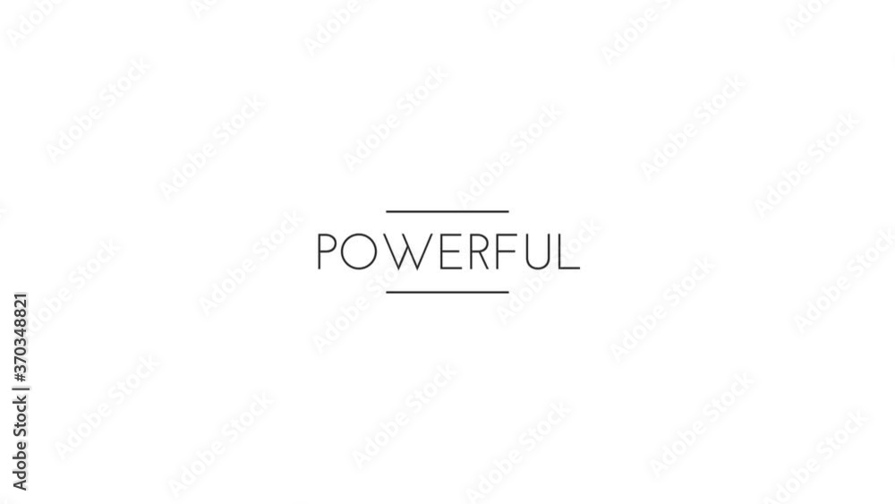 Powerful with animated text Powerful with animated text
