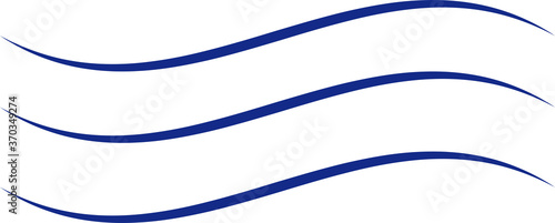 波アイコンイラスト