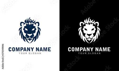Ilustration vector graphic of Lion mascot logo vector illustration, emblem design.