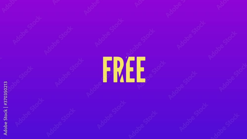 Free with animated text Free with animated text