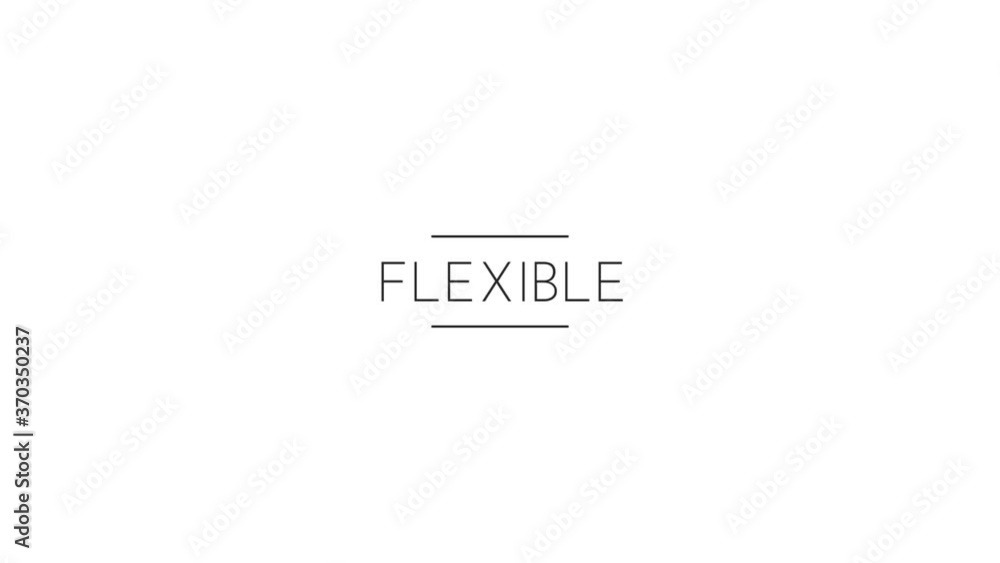 Flexible with animated text Flexible with animated text